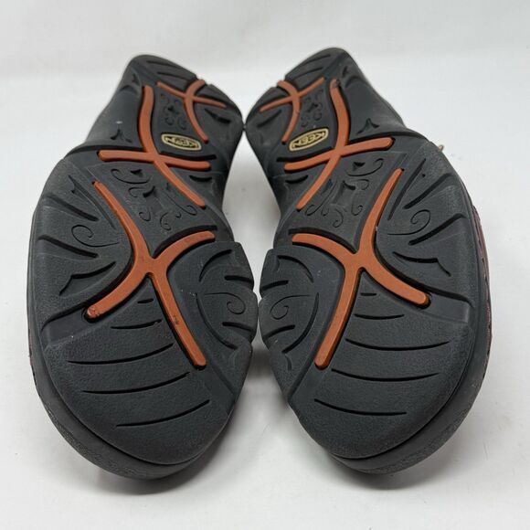 Keen Paradise Mary Jane Shoes Womens 11 Burgundy Leather Casual Comfort Office - Picture 15 of 16